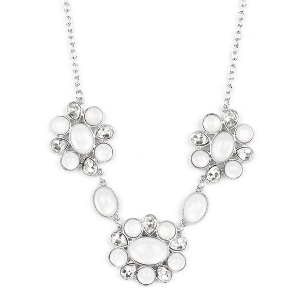 Paparazzi Jewelry Accessories - Your Chariot Awaits - White Necklace - Picture 5 of 6